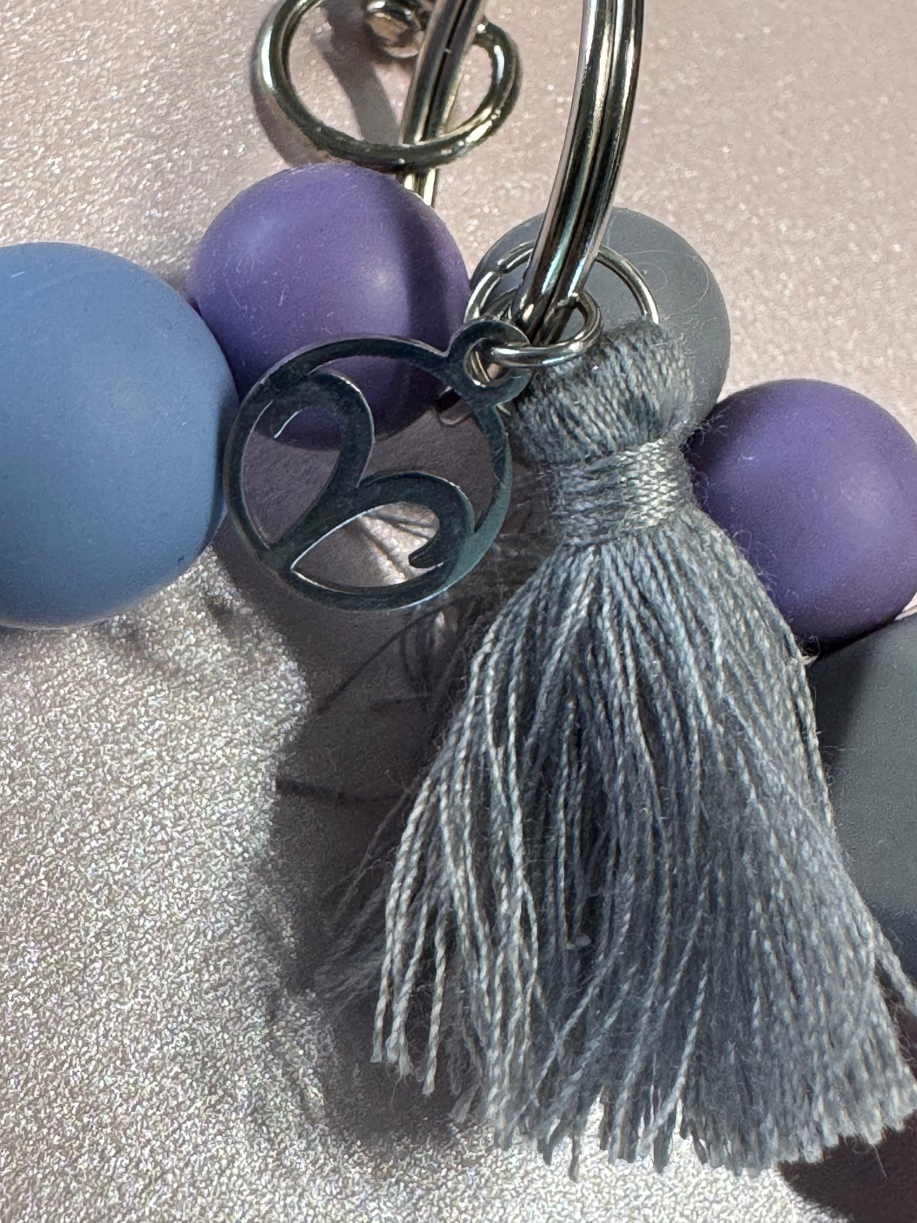 Luxe Aries Corded Wristlet – 9" (Silver Tones)