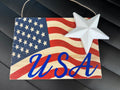 Patriotic Wooden Plaque – “USA”