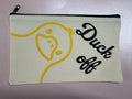 Playful White Canvas Tote Pouch – “Duck Off”