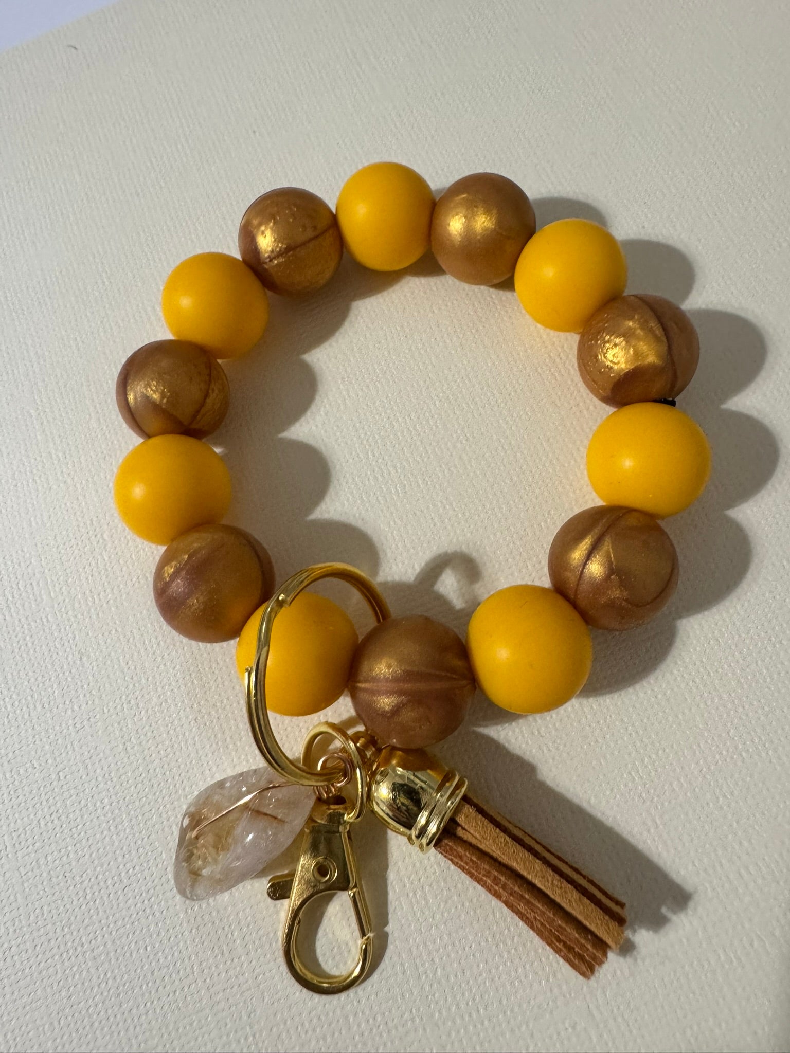 Beaded Wristlet Keychain - Choose Your Color and Style