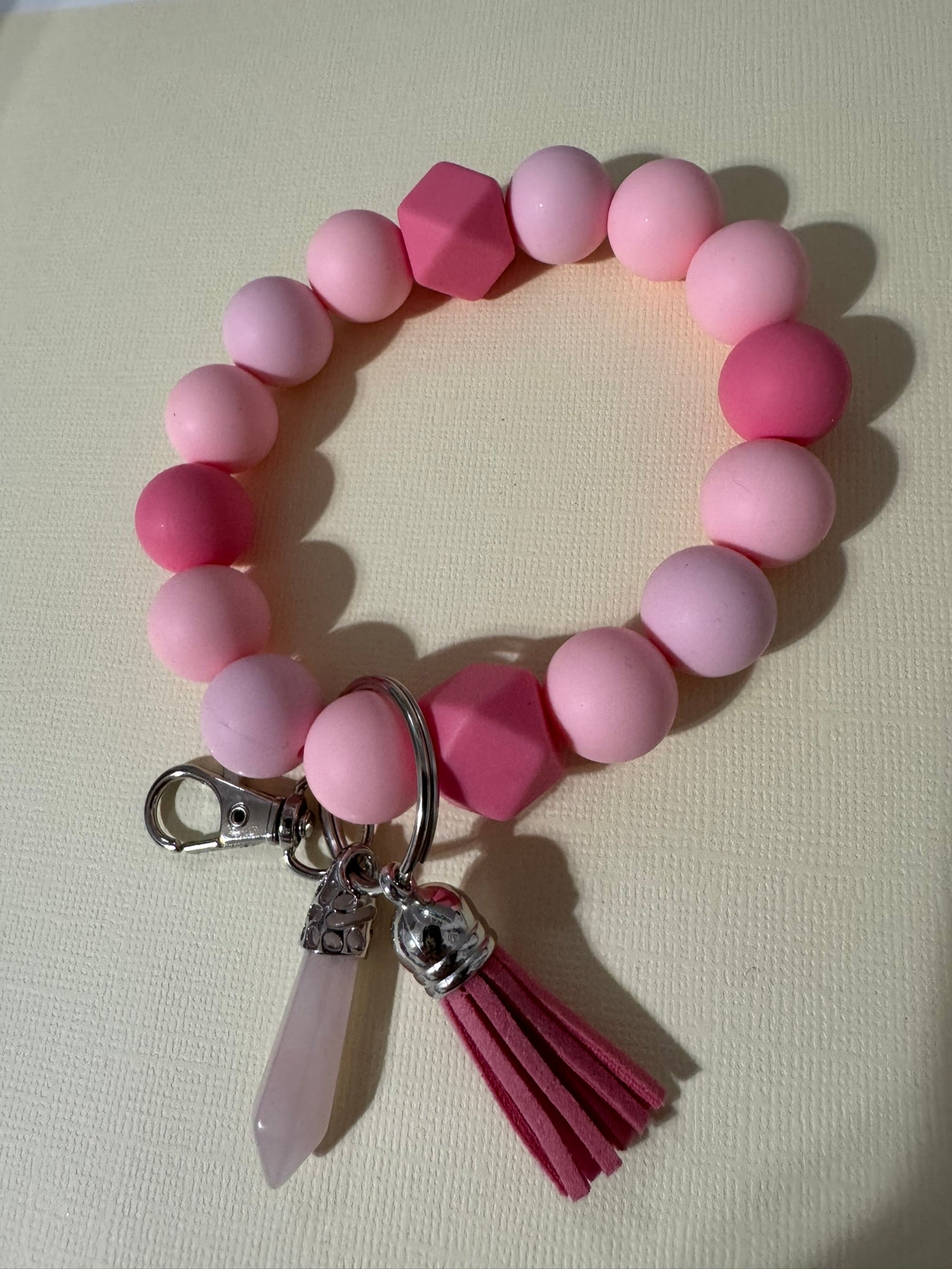 Beaded Wristlet Keychain - Choose Your Color and Style