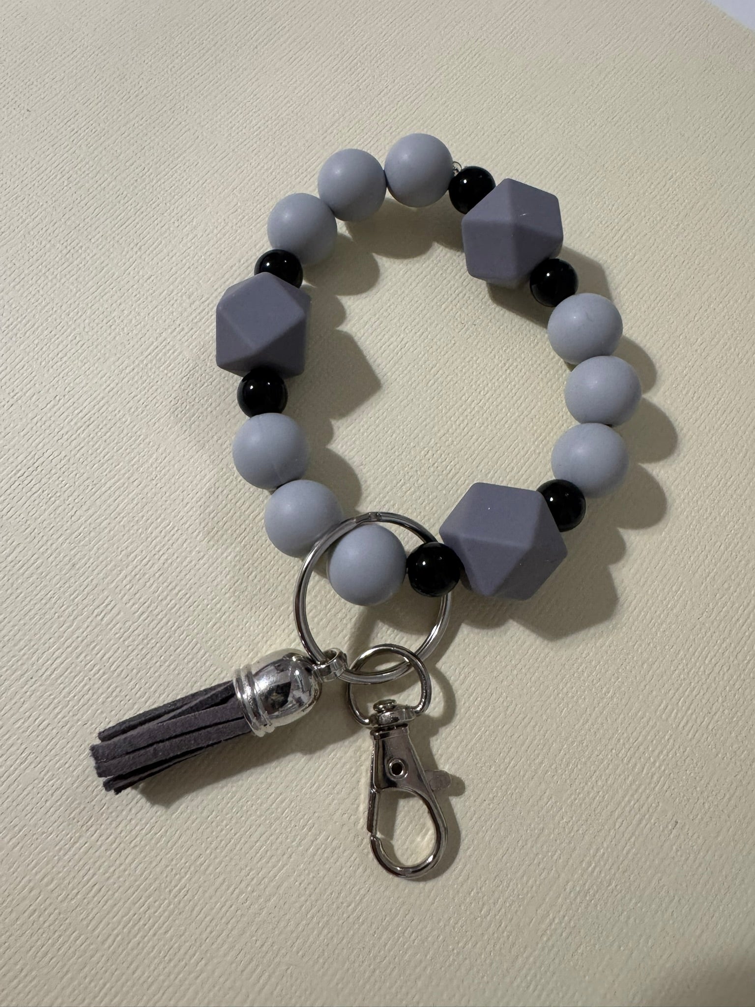 Beaded Wristlet Keychain - Choose Your Color and Style