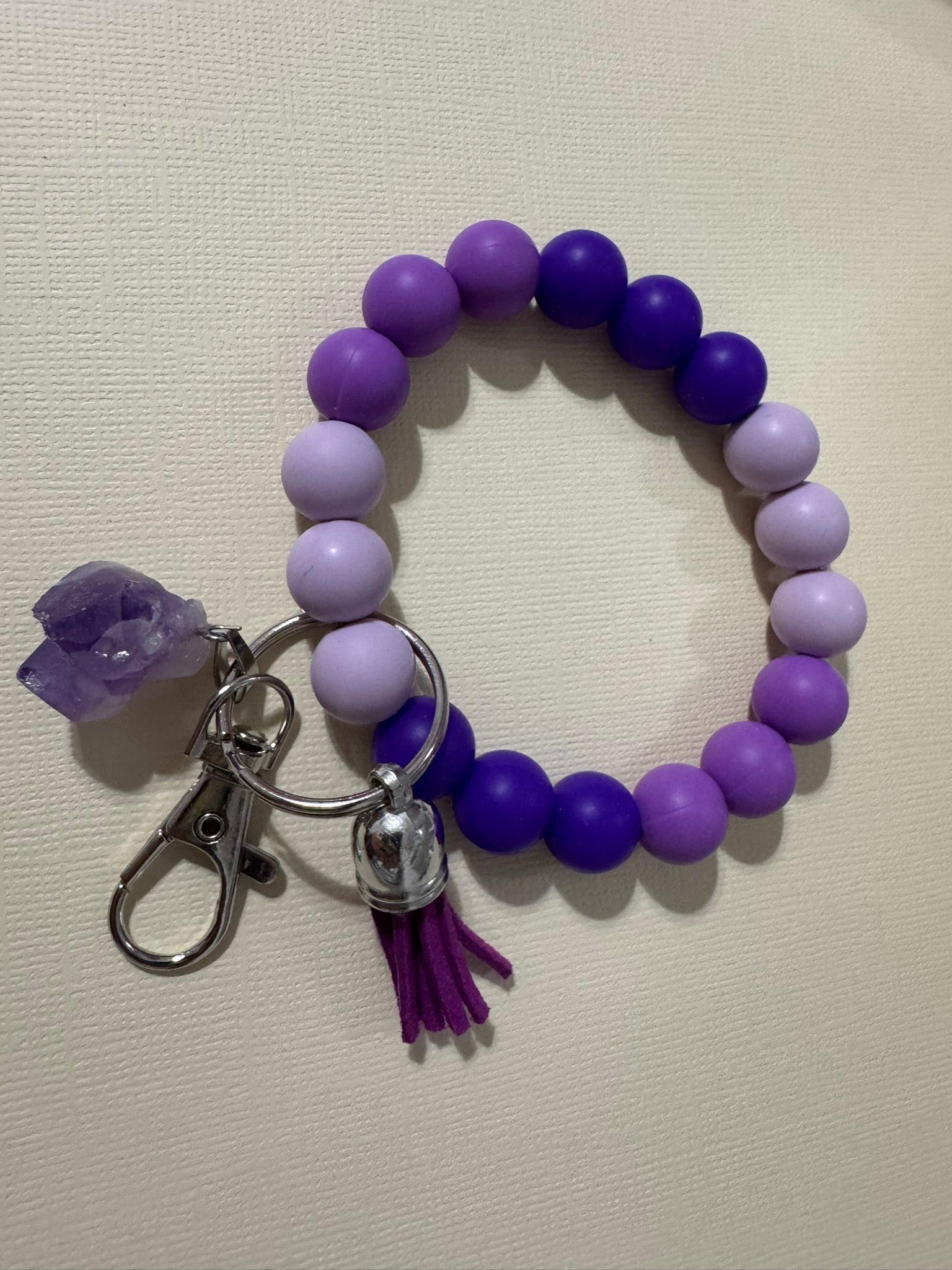 Beaded Wristlet Keychain - Choose Your Color and Style