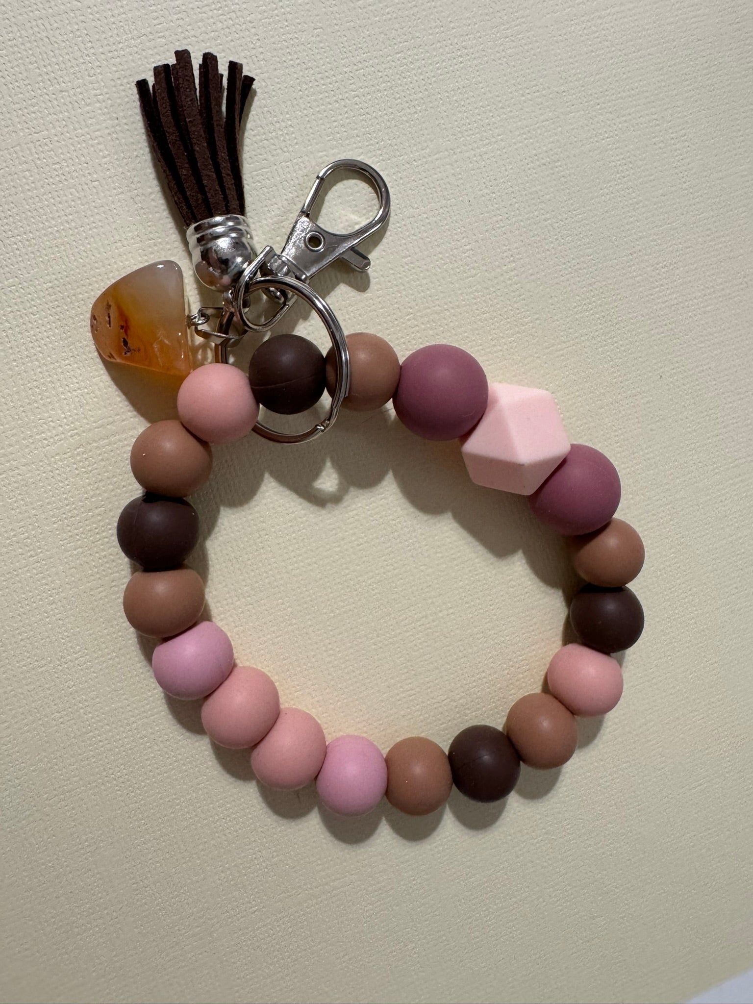 Beaded Wristlet Keychain - Choose Your Color and Style