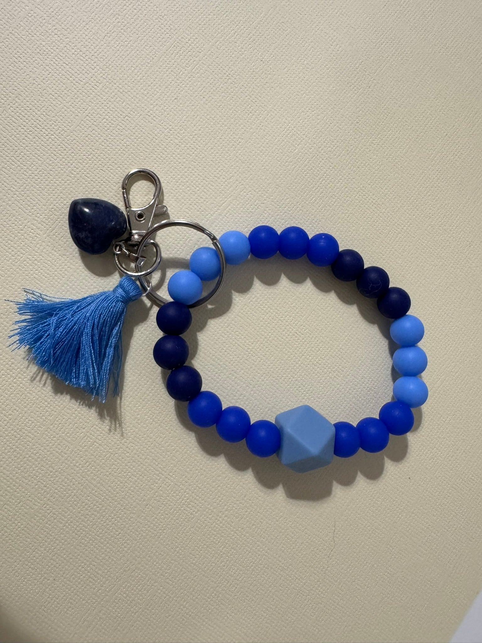 Beaded Wristlet Keychain - Choose Your Color and Style