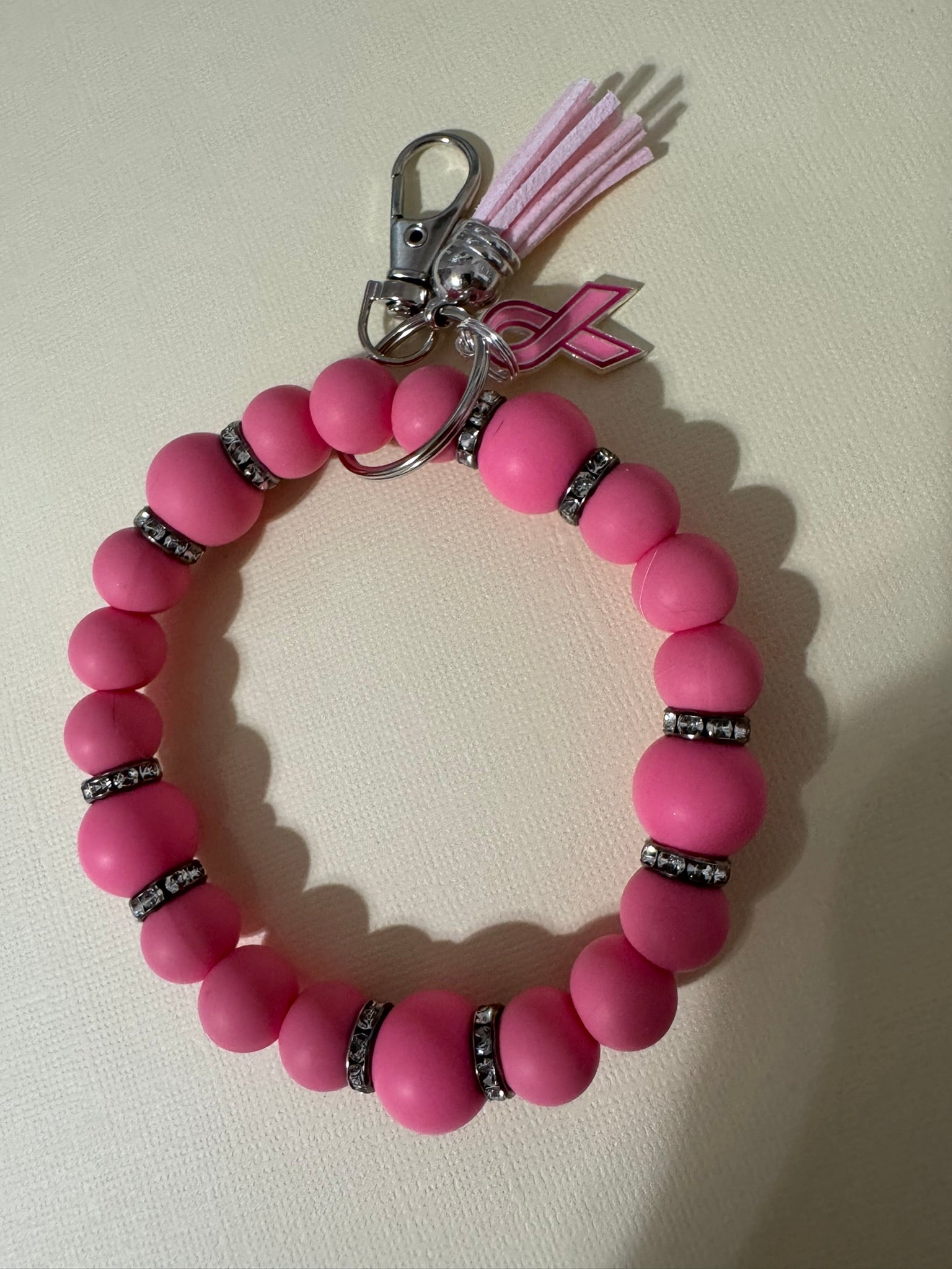 Beaded Wristlet Keychain - Choose Your Color and Style